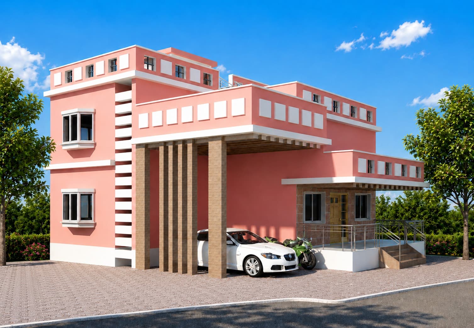 Architectural 3D model visualization