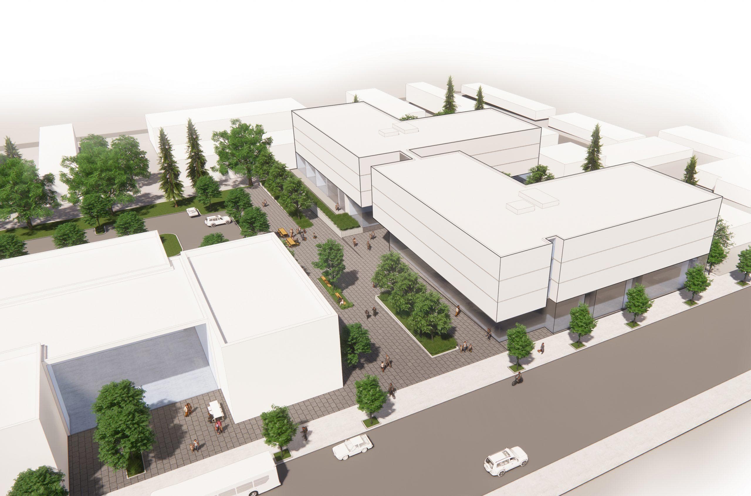 Conceptual architectural planning drawing